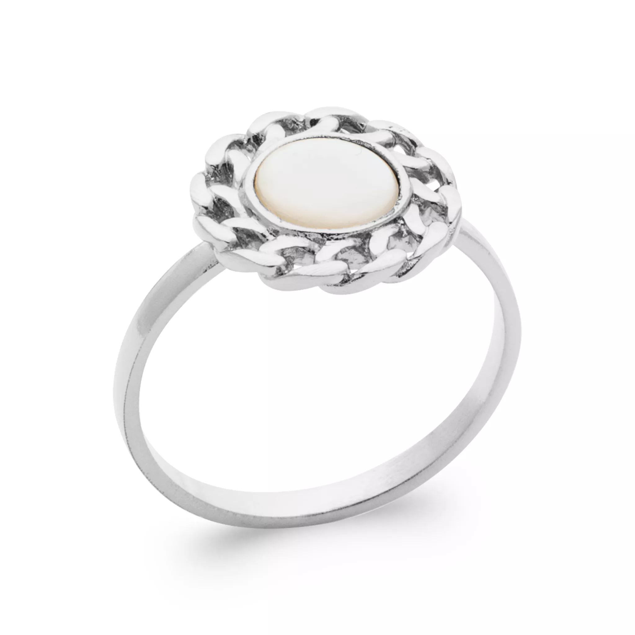 Bague Argent Matthilde Nacre Couleurs - Bague en Argent 925 - Bijoux en Vogue