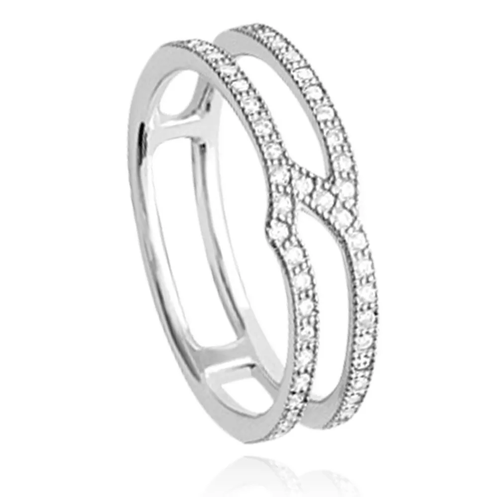 Bague argent 925 Fatumya Strass - Bague en Argent 925 - Bijoux en Vogue