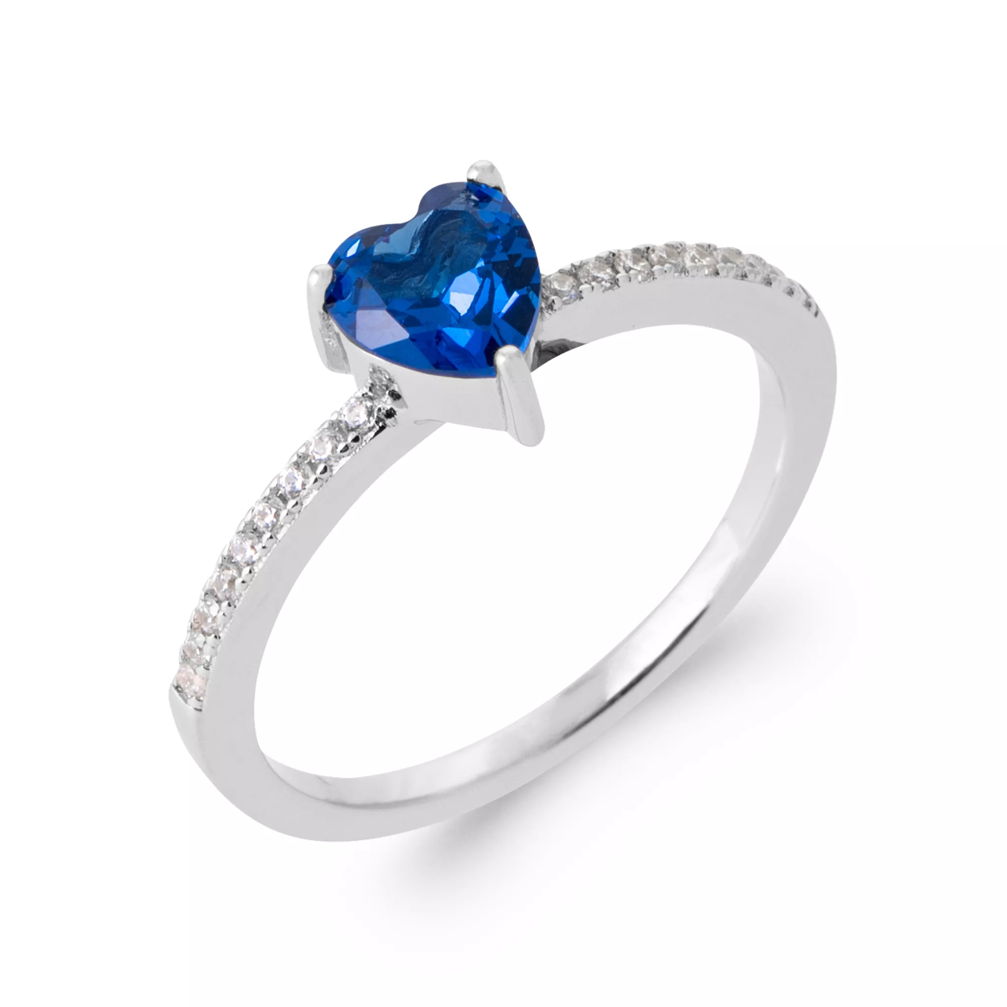 Bague Argent Elionee Zirconium Coeurs Joaillerie Couleurs - Bague en Argent 925