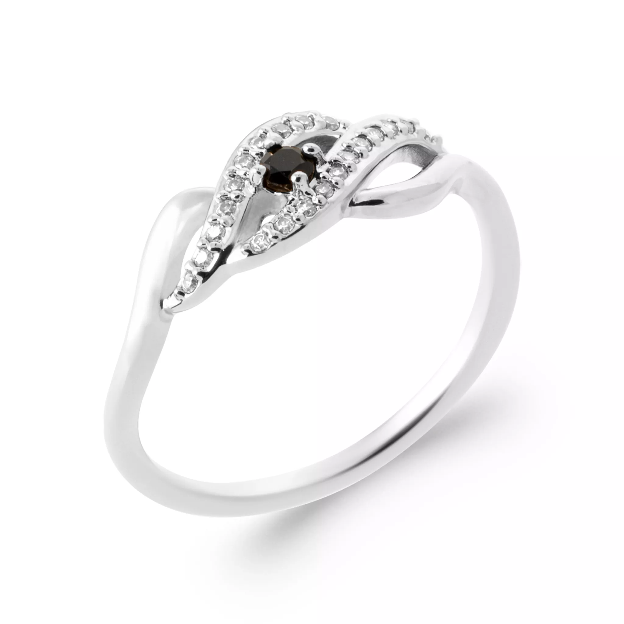 Bague Argent Eiley Zirconium Croisé Joaillerie Couleurs - Bague en Argent 925