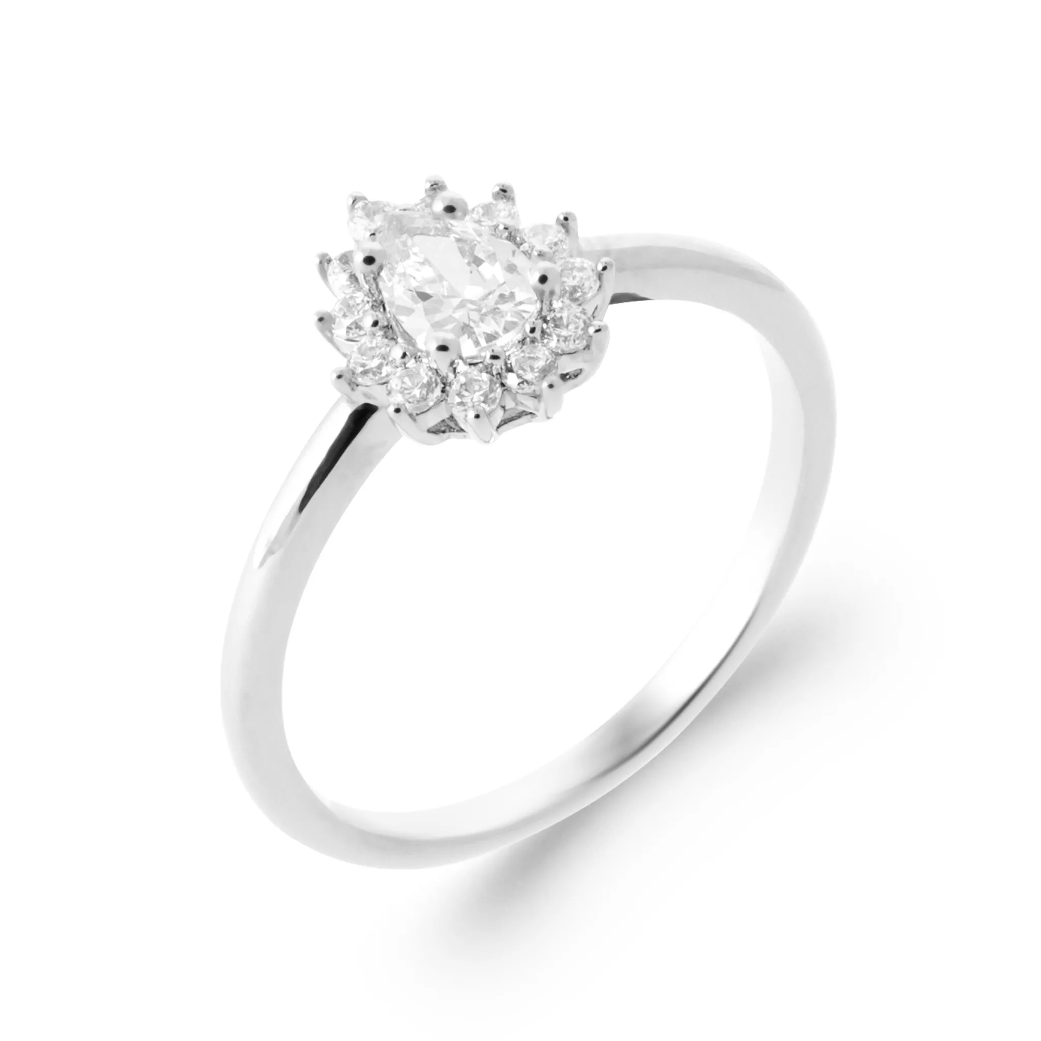 Bague Argent Sammantha Zirconium Joaillerie Entourage Couleurs - Bague en Argent 925