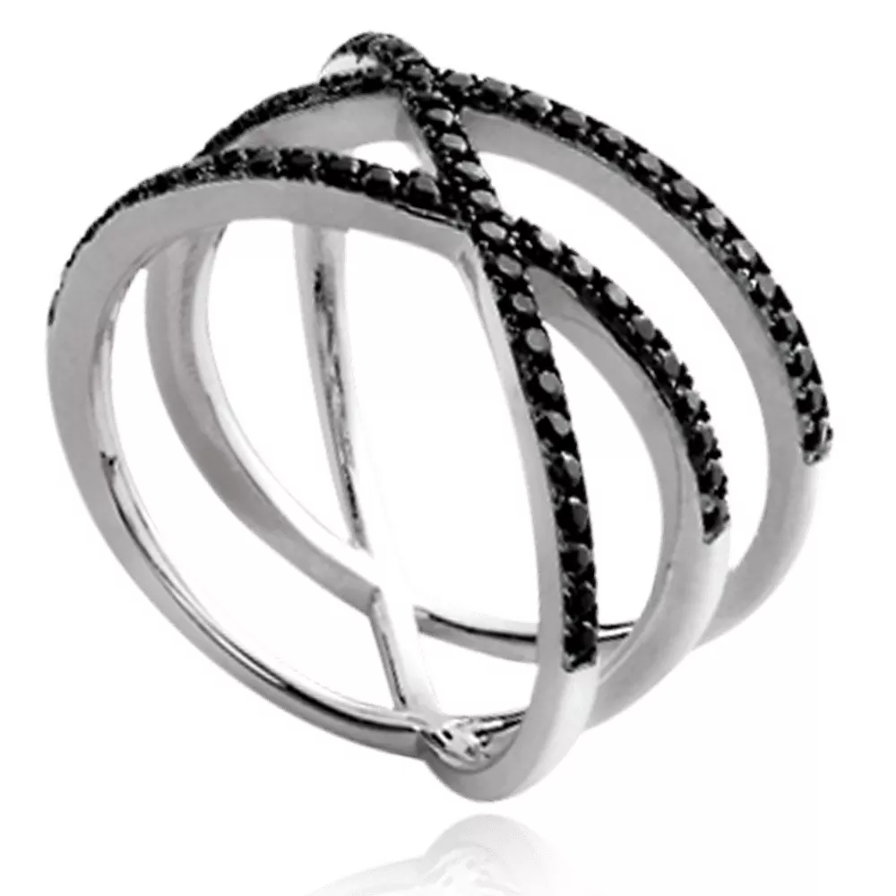 Bague Argent Dobrika Constellation Strass - Bague en Argent 925 - Bijoux en Vogue