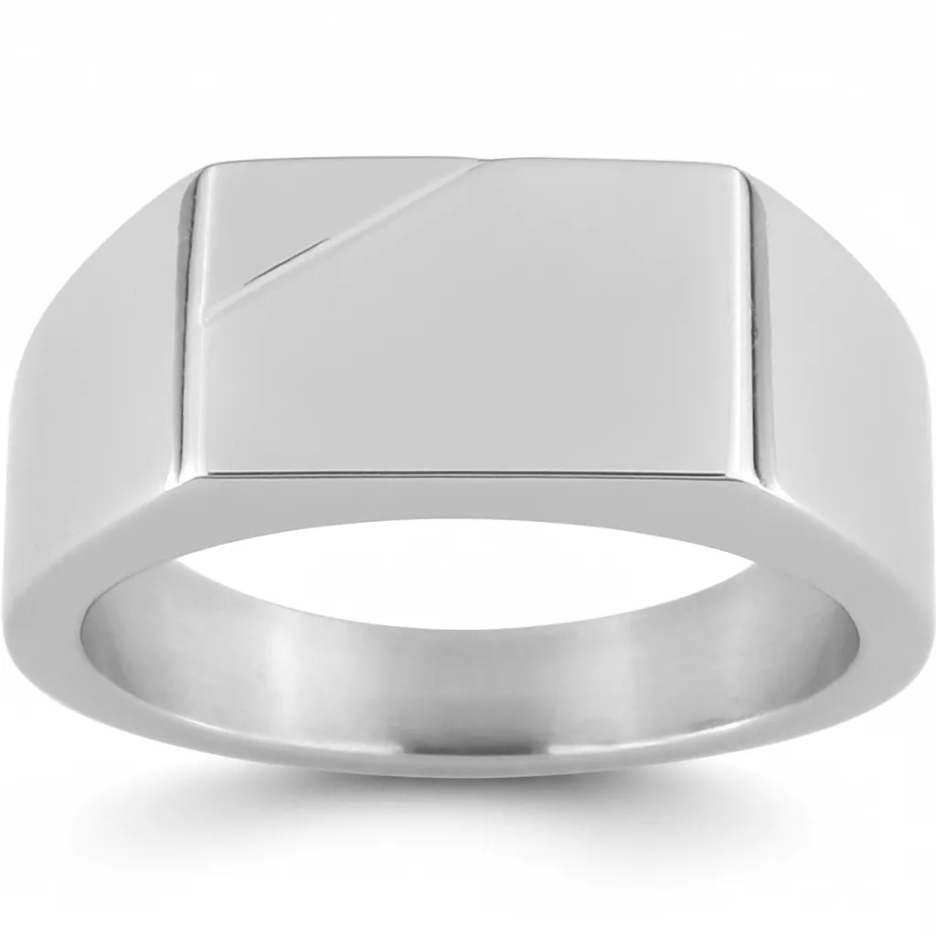 Chevalière Homme Acier Sesto - Bague en Acier - Bijoux en Vogue
