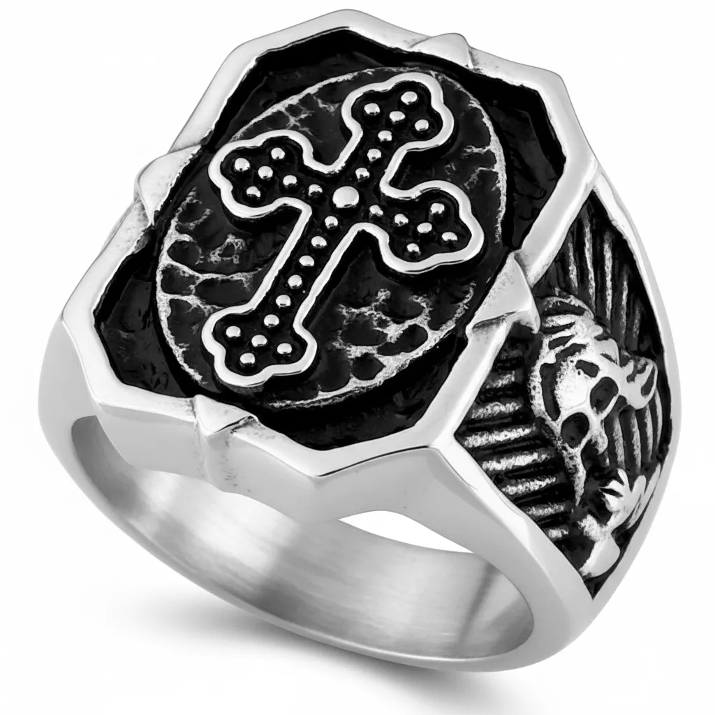 Chevalière Homme Acier Johannick - Bague en Acier - Bijoux en Vogue