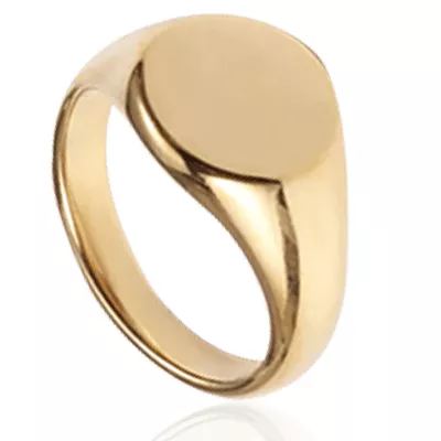 Bague Chevalière acier gravable Fousseni - Bague en Acier - Bijoux en Vogue