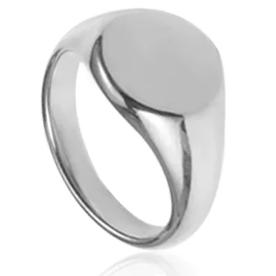 Bague Chevalière acier gravable Lahed - Bague en Acier - Bijoux en Vogue