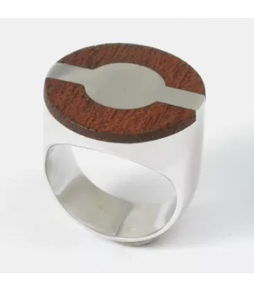 Bague pour homme Ebéniste Benan "113-5/AC" - Bague en Argent - Bijoux en Vogue