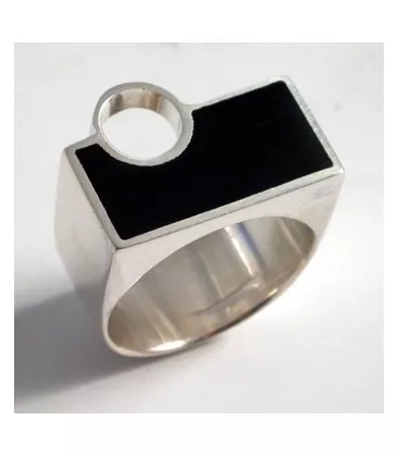 Bague pour homme Art Déco Miho "104-4" - Bague en Argent - Bijoux en Vogue