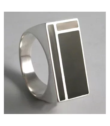 Bague pour homme Art Déco Dongxu "104-2" - Bague en Argent - Bijoux en Vogue