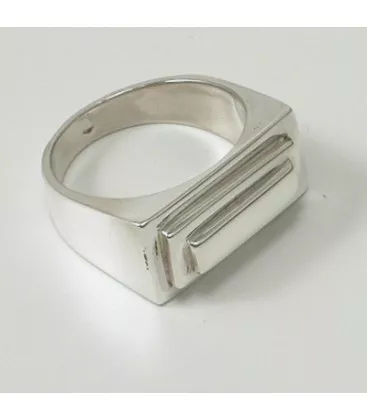 Bague pour homme Art Déco Willman "096-2" - Bague en Argent - Bijoux en Vogue