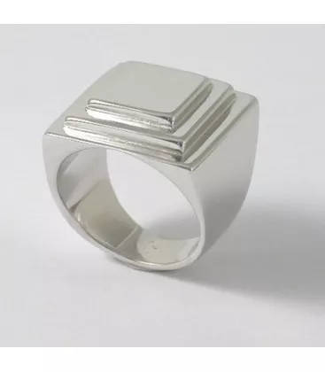 Bague pour homme Art Déco Barsoun "096-1" - Bague en Argent - Bijoux en Vogue