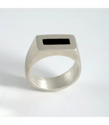 Bague pour homme Contemporaine Apollin "023R" - Bague en Argent - Bijoux en Vogue