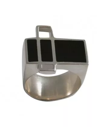 Bague Art Mahefoud Déco - Bague en Argent - Bijoux en Vogue