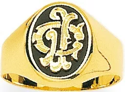 Chevalière Or Essaadya Onyx - Bague en Or 375 9k - Bijoux en Vogue