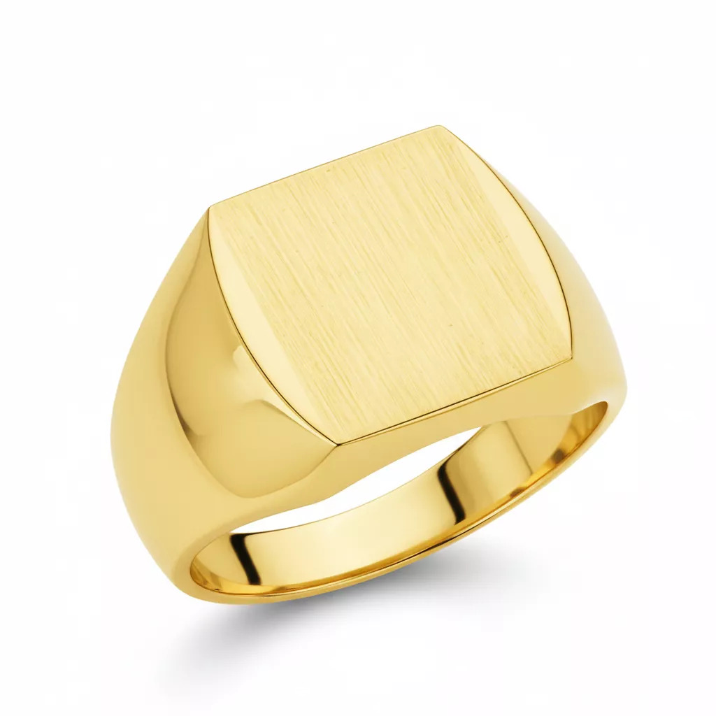 Chevalière Homme Or Hebrard - Bague en Or 750 18k - Bijoux en Vogue