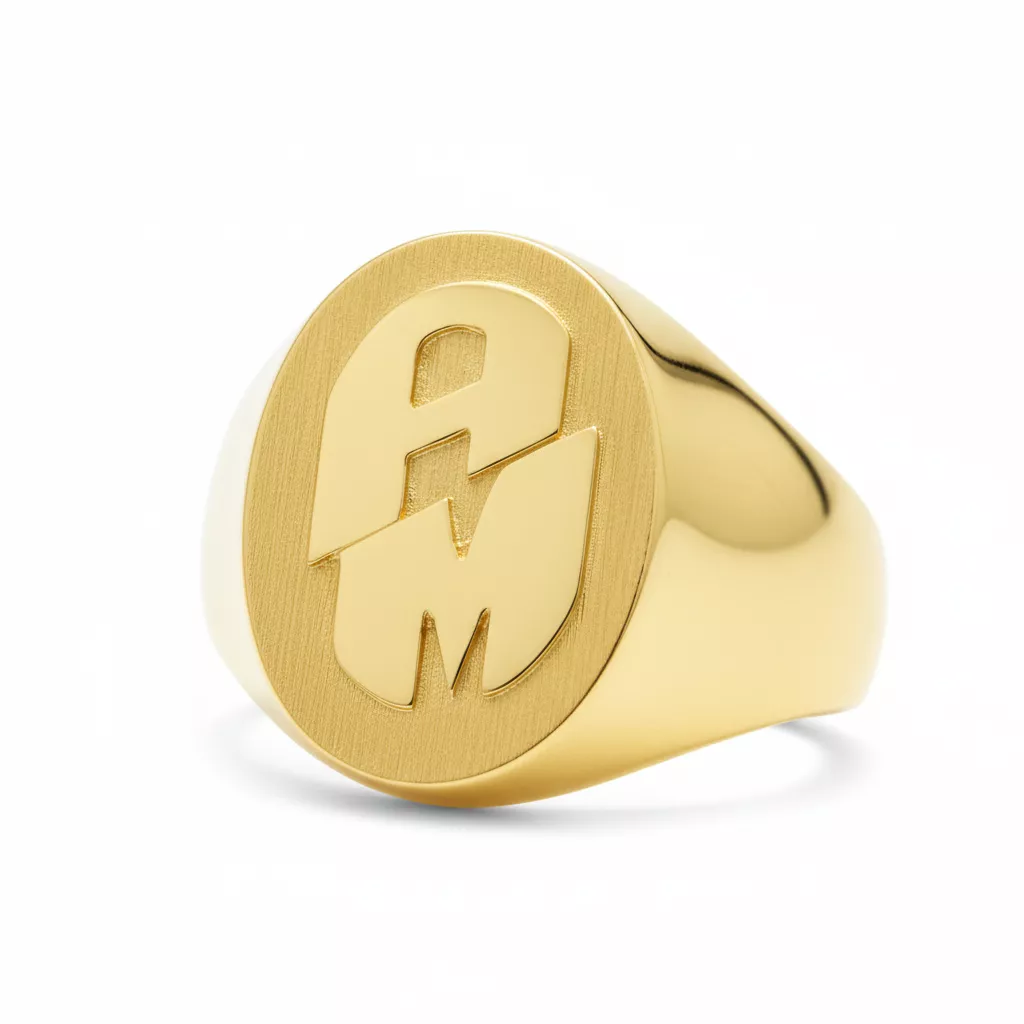 Chevalière Homme Or Farid - Bague en Or 750 18k - Bijoux en Vogue