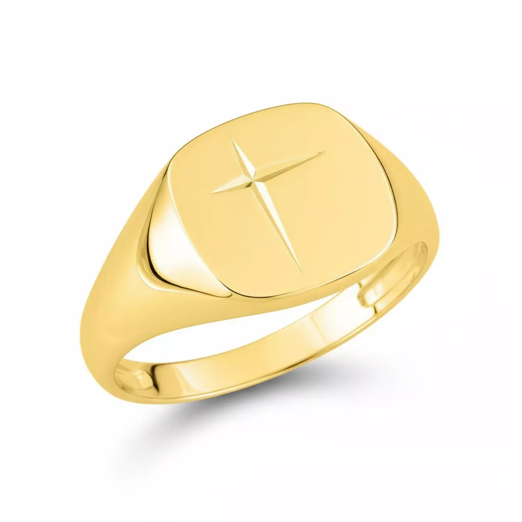 Chevalière Homme Or Chiapello - Bague en Or 750 18k - Bijoux en Vogue