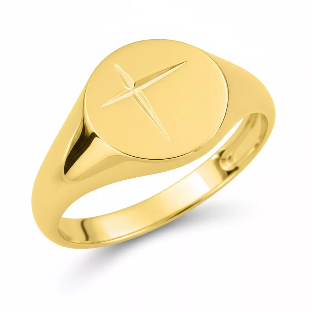 Chevalière Homme Or Konick - Bague en Or 750 18k - Bijoux en Vogue