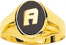 Bague Homme Or Onyx - Bague en Or 750 18k - Bijoux en Vogue