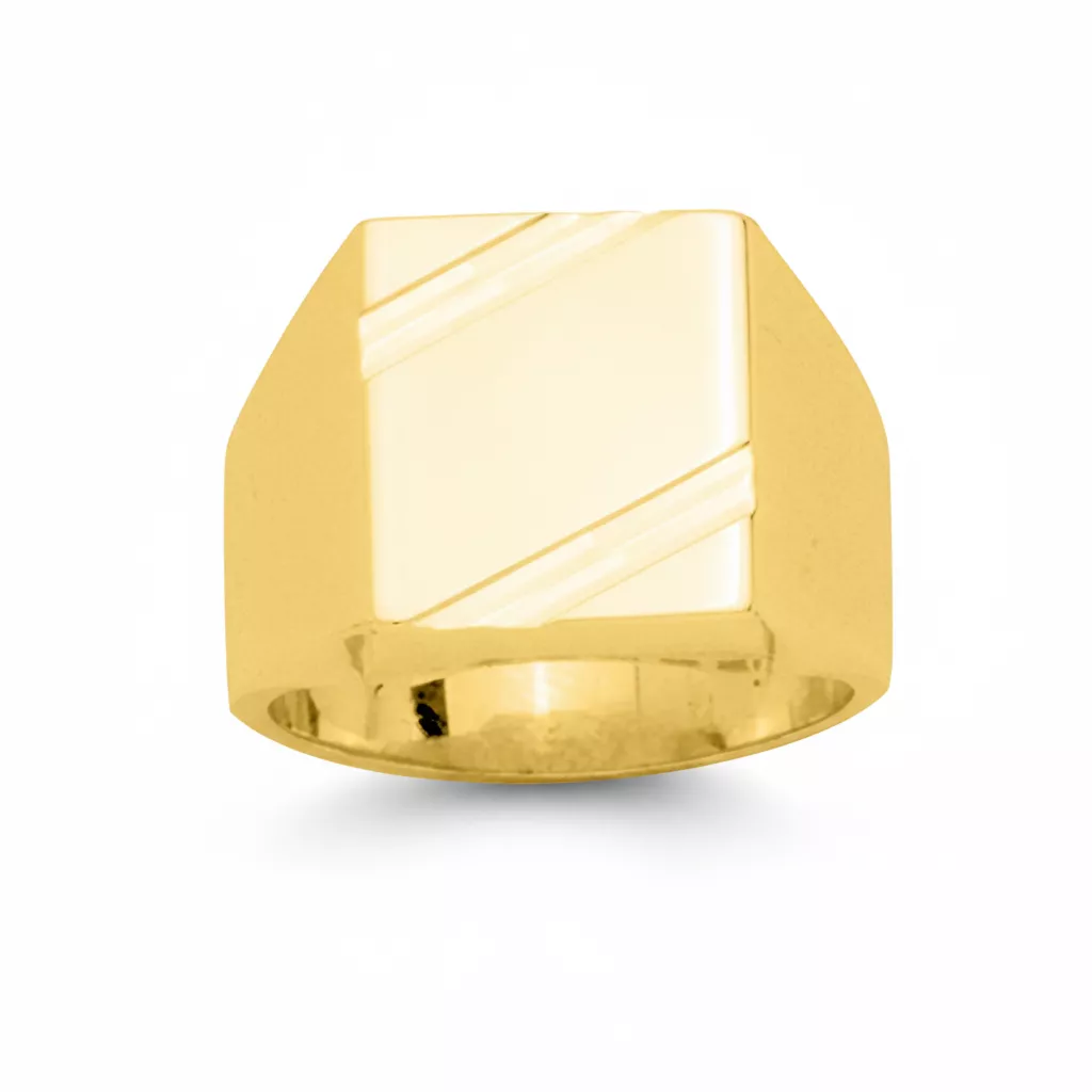 Chevalière Homme Plaqué Or Pamonpus - Bague en Plaqué or - Bijoux en Vogue