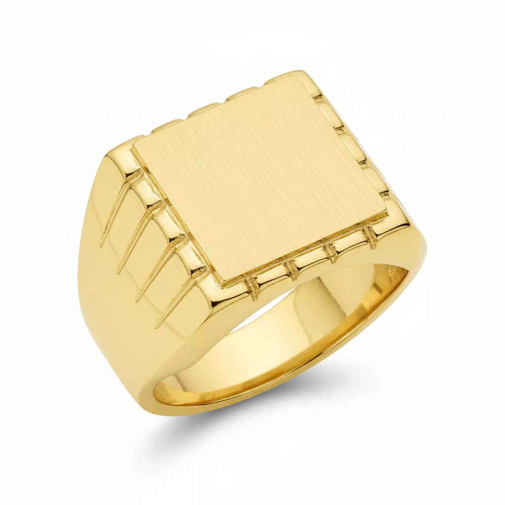 Chevalière Homme Plaqué Or Philippejpseph - Bague en Plaqué or - Bijoux en Vogue