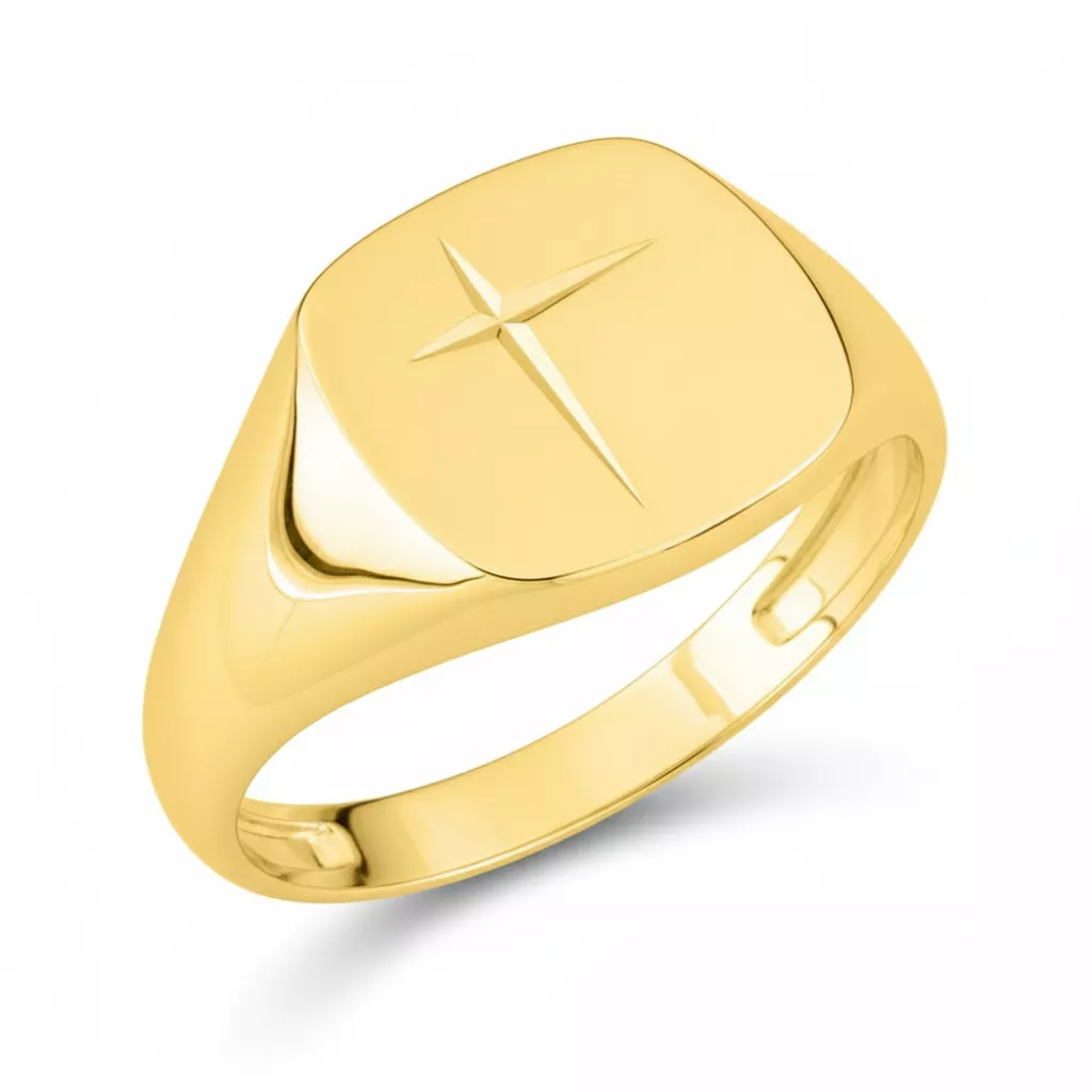 Chevalière Homme Plaqué Or Mikailo - Bague en Plaqué or - Bijoux en Vogue