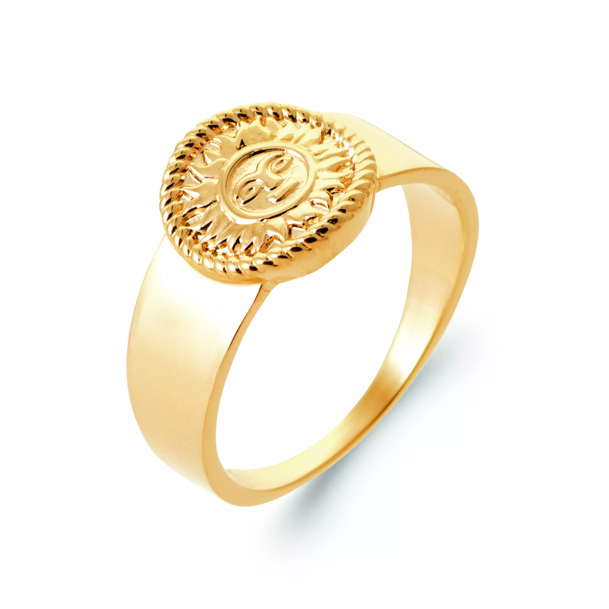 Chevalière Plaqué Or Syvie - Bague en Plaqué or
