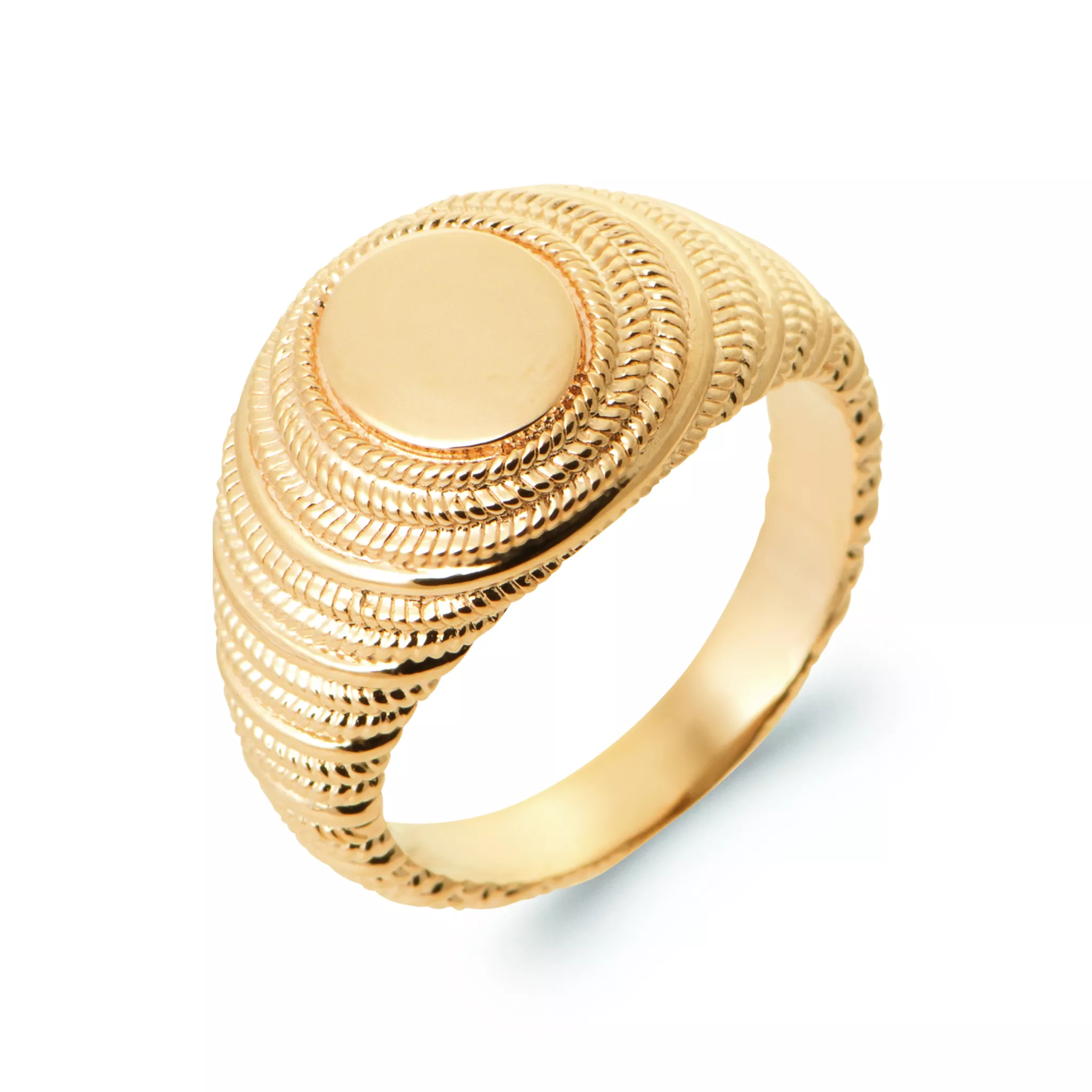 Chevalière Plaqué Or Ceine - Bague en Plaqué or