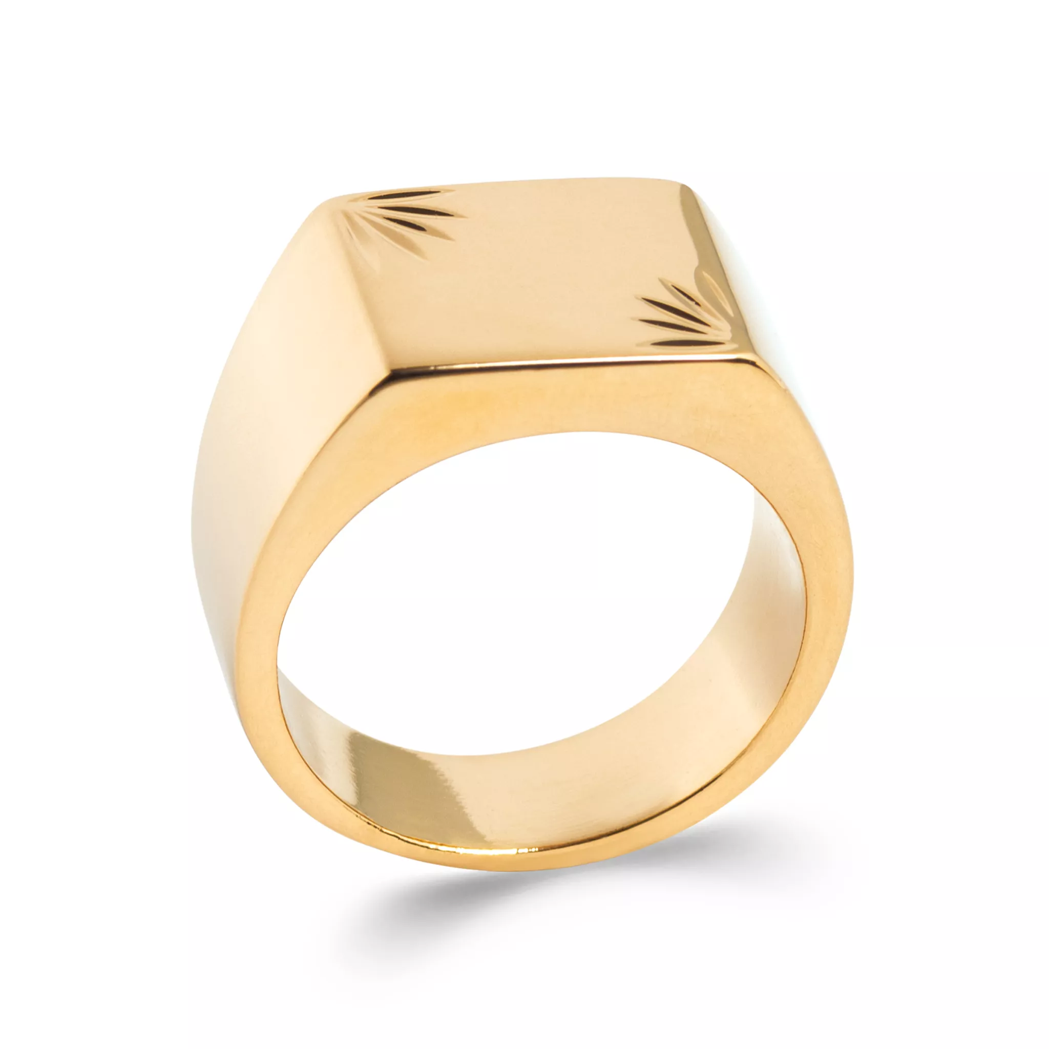 Chevalière Homme Plaqué Or Raghed - Bague en Plaqué or - Bijoux en Vogue