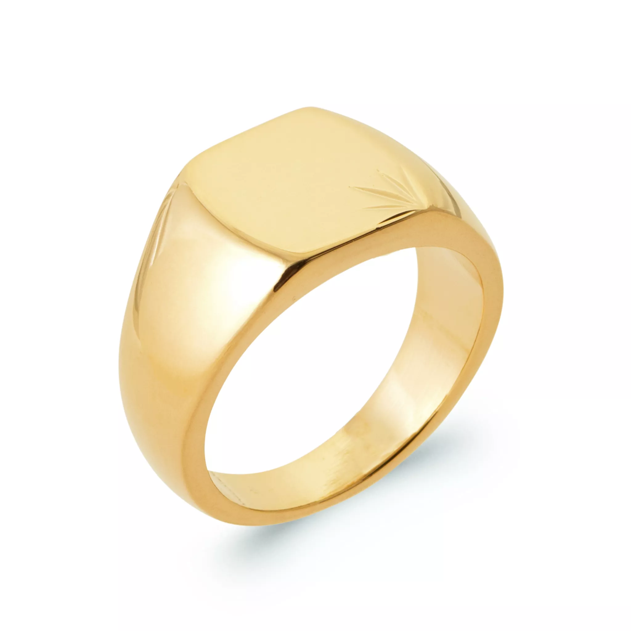 Chevalière Homme Plaqué Or Ratanak - Bague en Plaqué or - Bijoux en Vogue