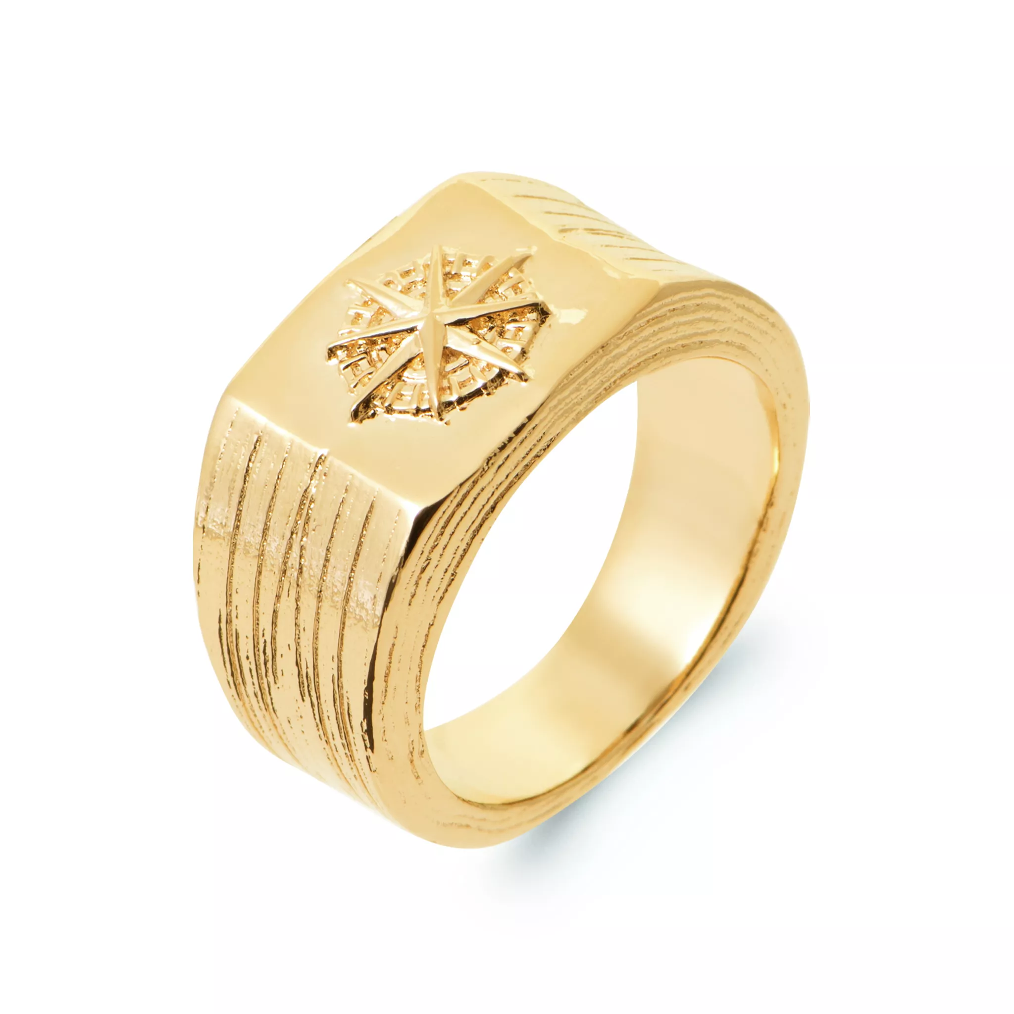 Chevalière Homme Plaqué Or Mourton - Bague en Plaqué or - Bijoux en Vogue