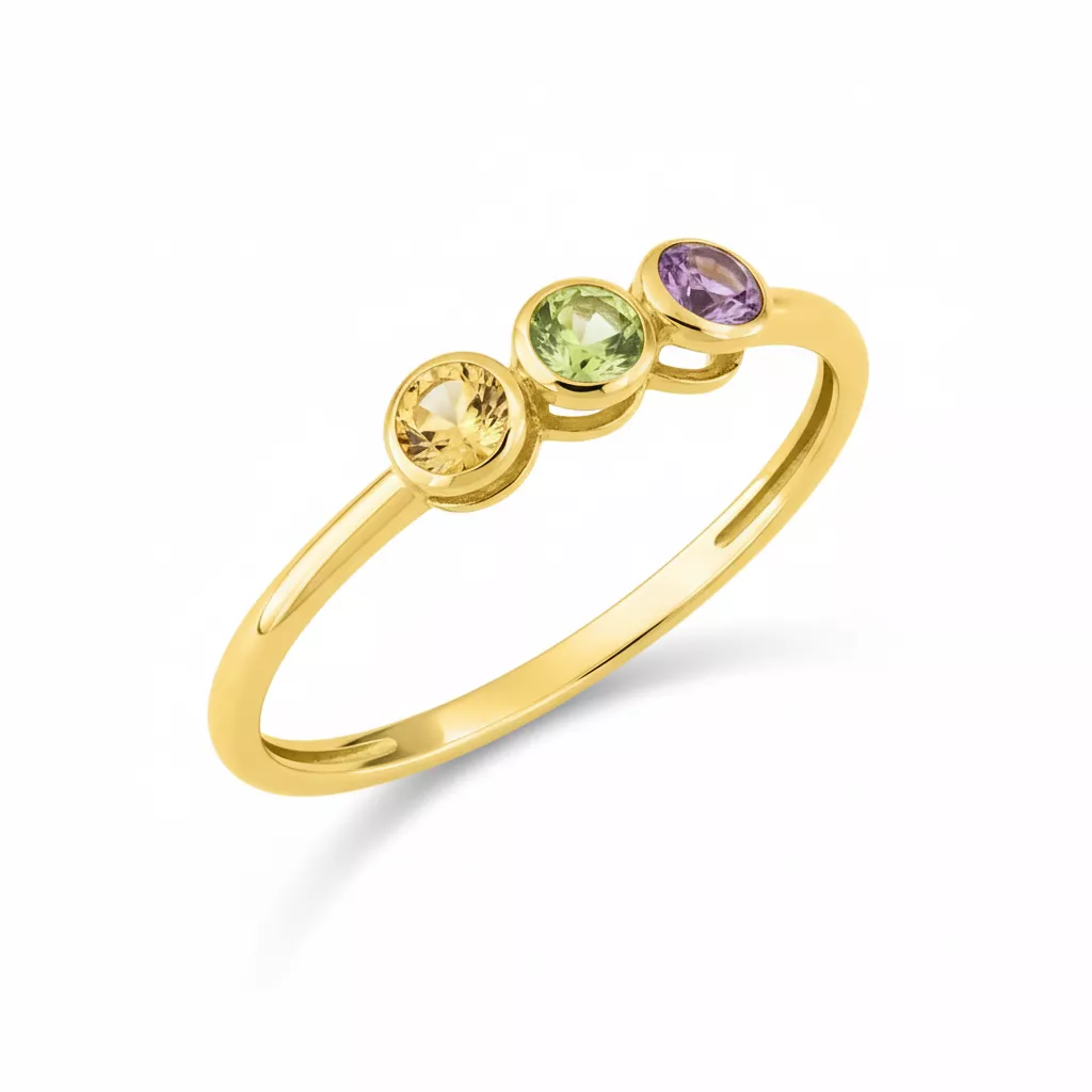 Bague Or Améthyste - Bague en Or 375 9k - Bijoux en Vogue