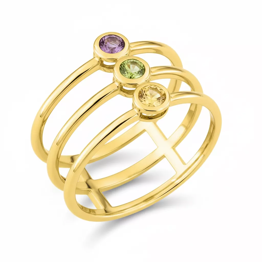 Bague Or Améthyste - Bague en Or 375 9k - Bijoux en Vogue