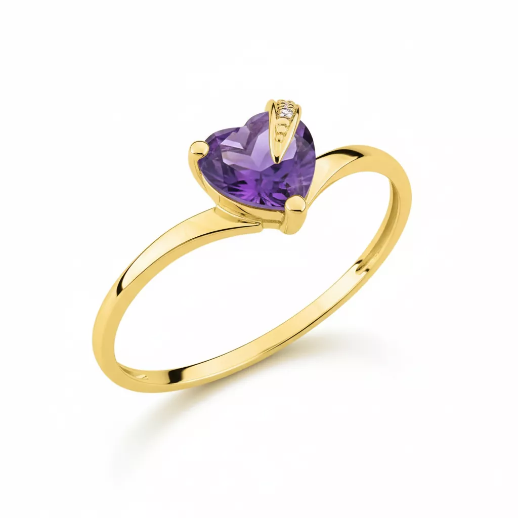 Bague Or Aramia Améthyste - Bague en Or 375 9k - Bijoux en Vogue