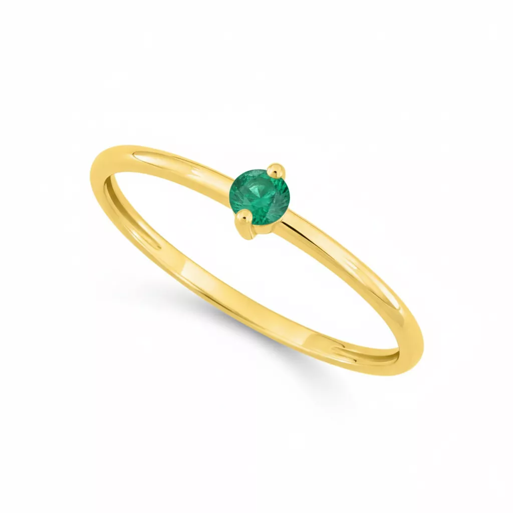 Bague Or Vannara Emeraude - Bague en Or 375 9k - Bijoux en Vogue