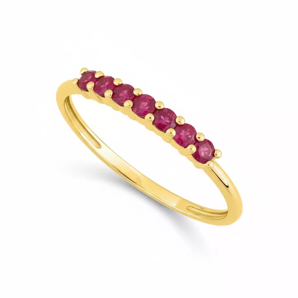 Bague Or Patricie Rubis - Bague en Or 375 9k - Bijoux en Vogue