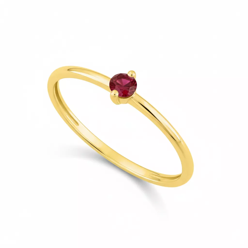 Bague Or Abydine Rubis - Bague en Or 375 9k - Bijoux en Vogue