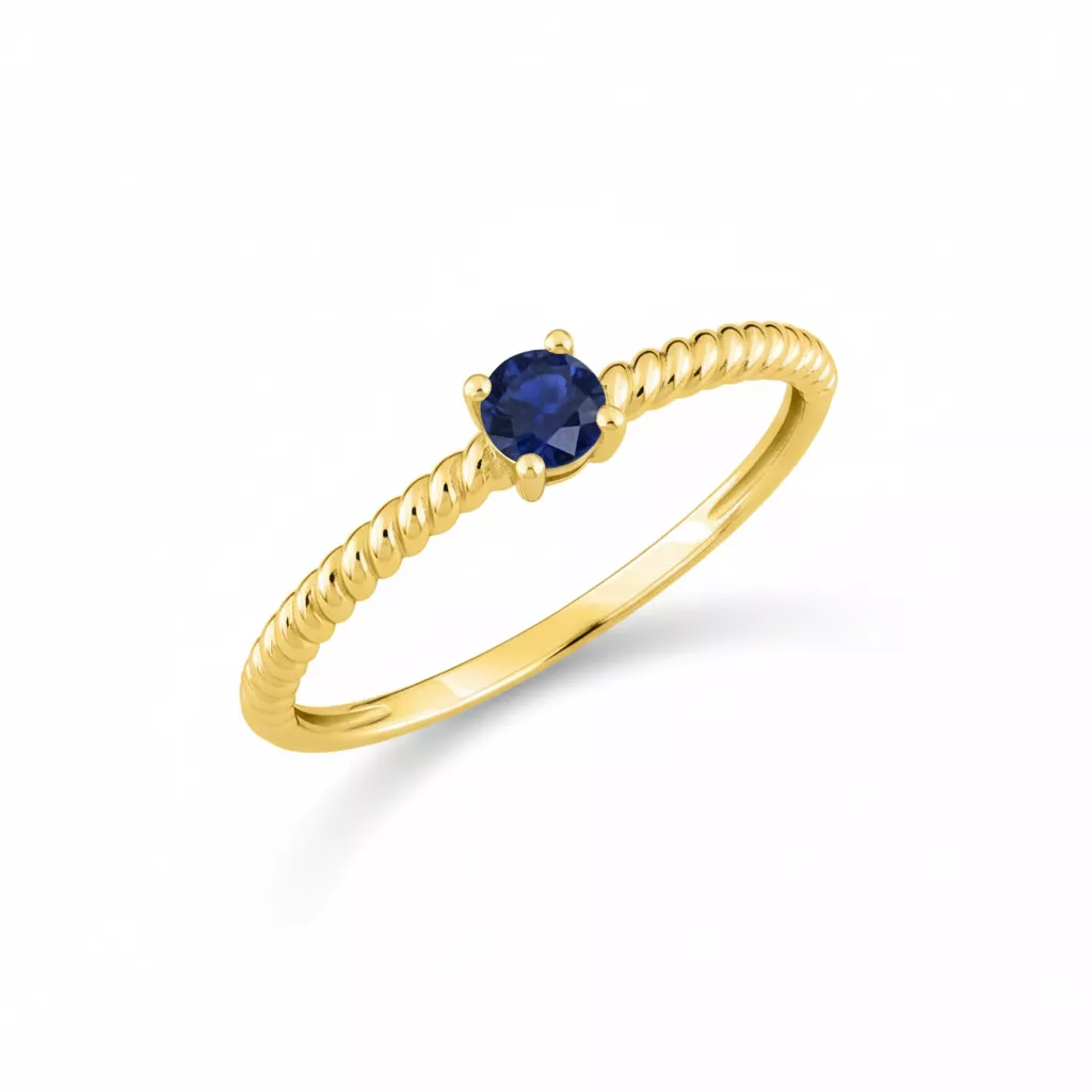 Bague Or Castera Saphir - Bague en Or 375 9k - Bijoux en Vogue