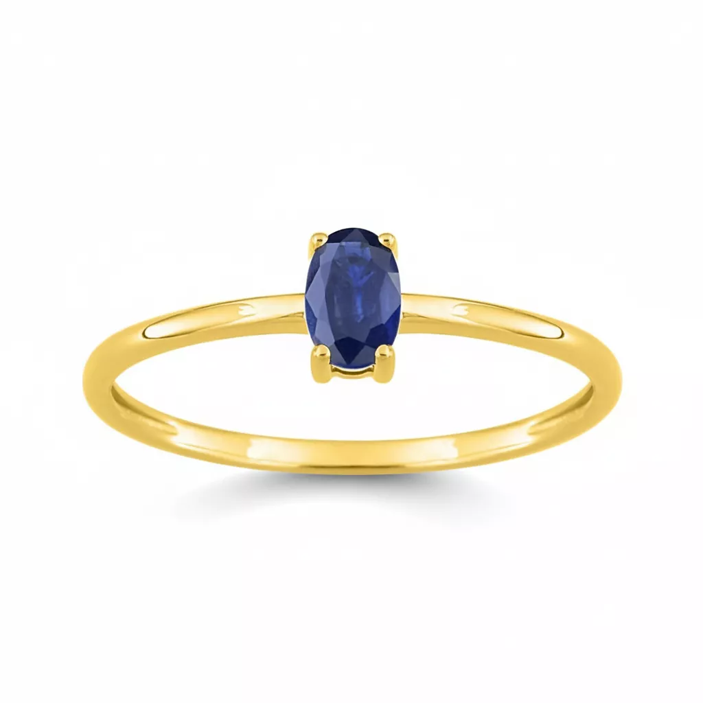 Bague Or Monthira Saphir - Bague en Or 375 9k - Bijoux en Vogue