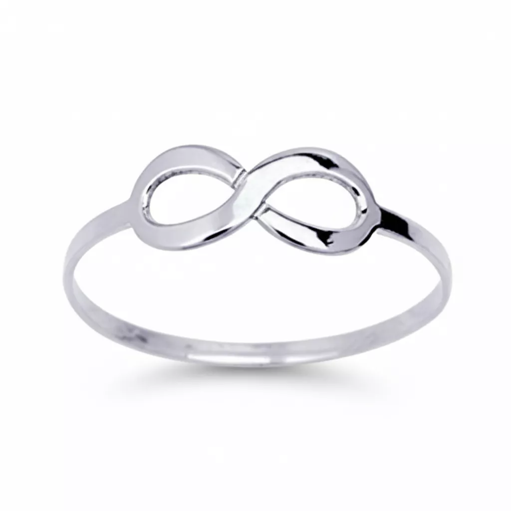 Bague Or Blanc Infini - Bague en Or 750 18k - Bijoux en Vogue