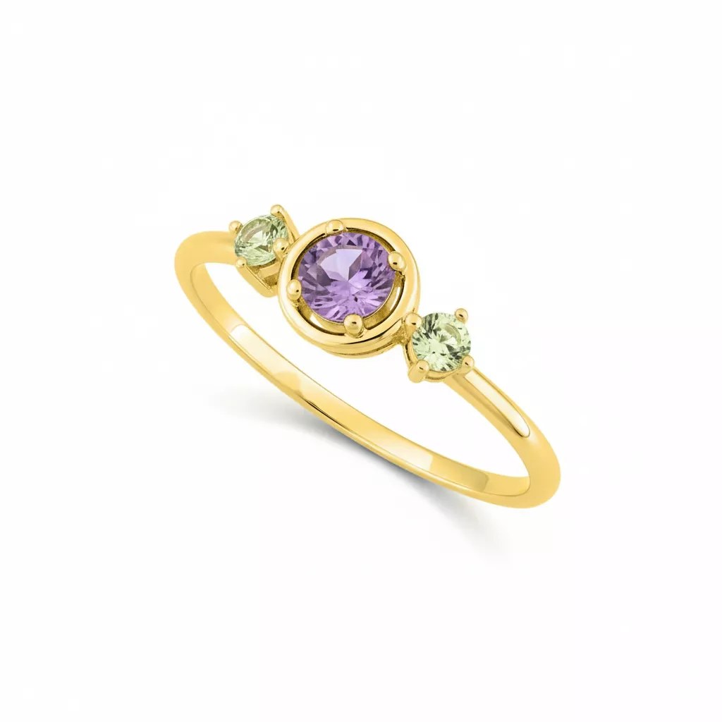 Bague Or Alita Améthyste - Bague en Or 750 18k - Bijoux en Vogue