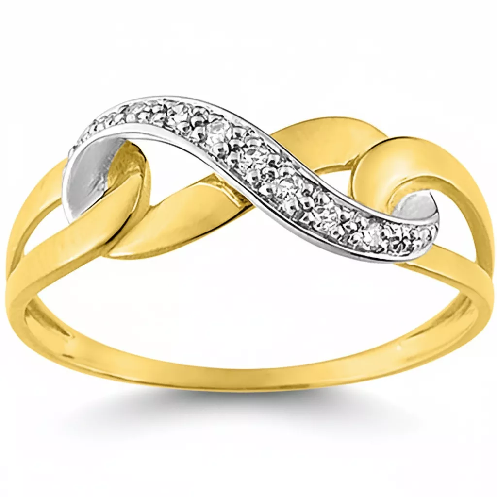 Bague Or Louharia Diamant Infini - Bague en Or 750 18k - Bijoux en Vogue