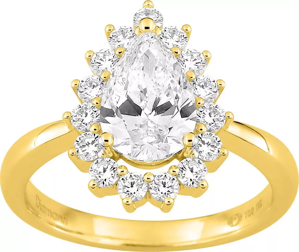 Bague Or Darrie Diamant - Bague en Or 750 18k