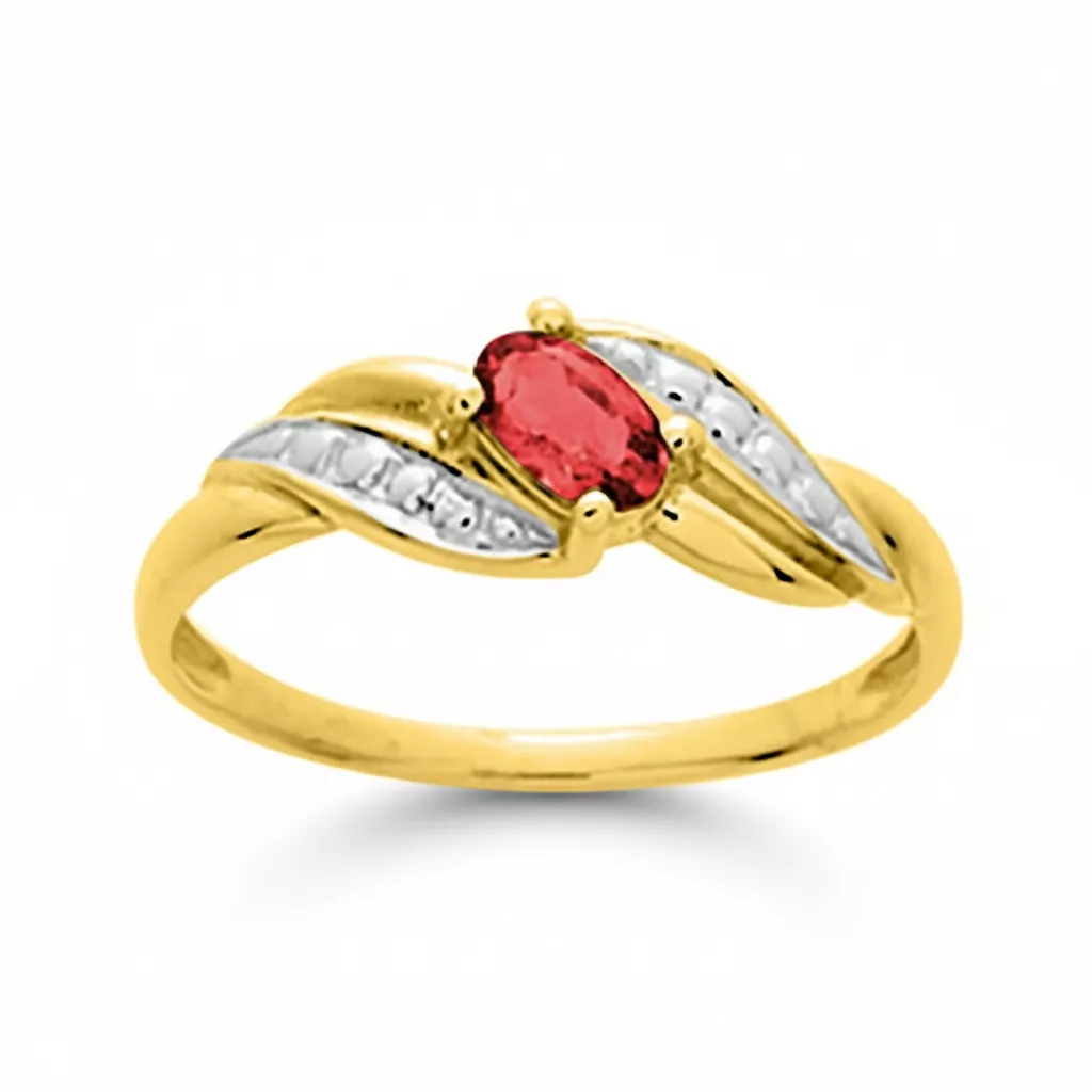 Bague Or Stecie Rubis - Bague en Or 750 18k - Bijoux en Vogue