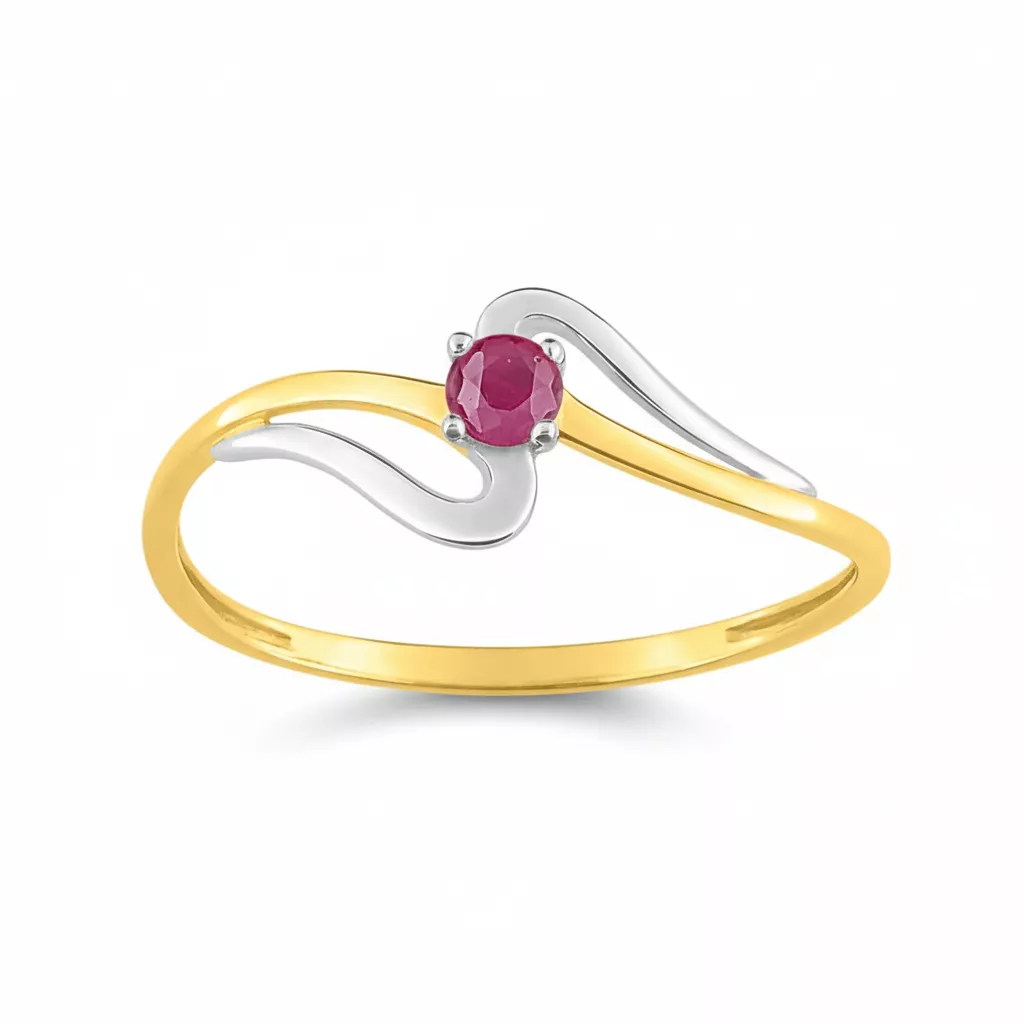 Bague Or Esthers Rubis - Bague en Or 750 18k - Bijoux en Vogue