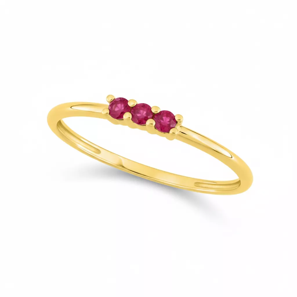 Bague Or Atalanta Rubis - Bague en Or 750 18k - Bijoux en Vogue