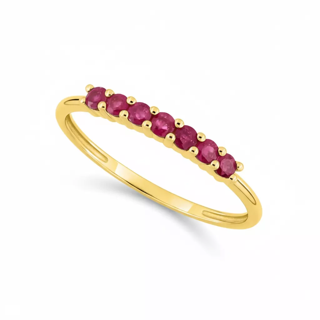 Bague Or Laricha Rubis - Bague en Or 750 18k - Bijoux en Vogue