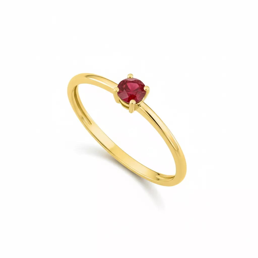Bague Or Mibarka Rubis - Bague en Or 750 18k - Bijoux en Vogue