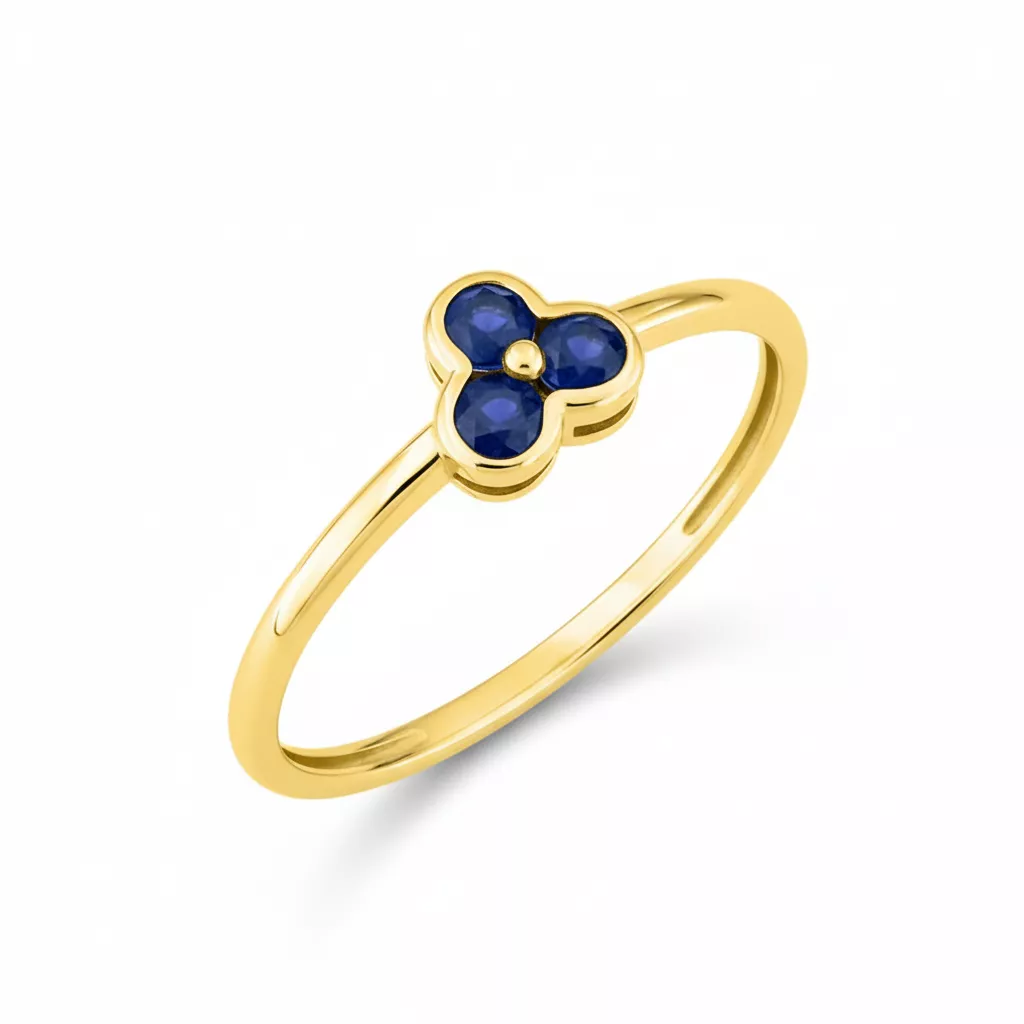 Bague Or Doucila Saphir - Bague en Or 750 18k - Bijoux en Vogue