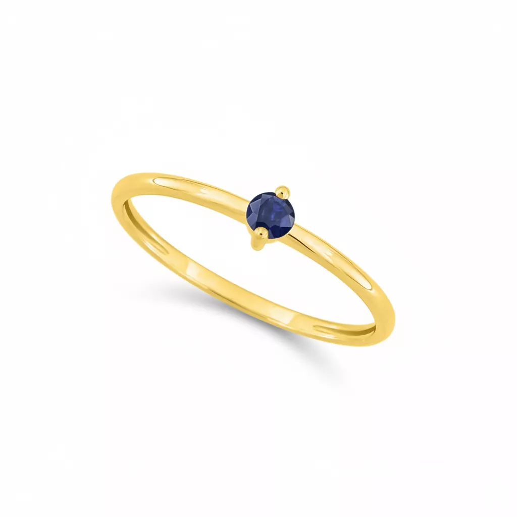 Bague Or Elixabete Saphir - Bague en Or 750 18k - Bijoux en Vogue